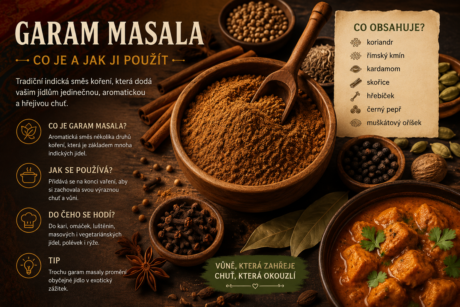 🌶️ Co je garam masala a jak ji použít v kuchyni
